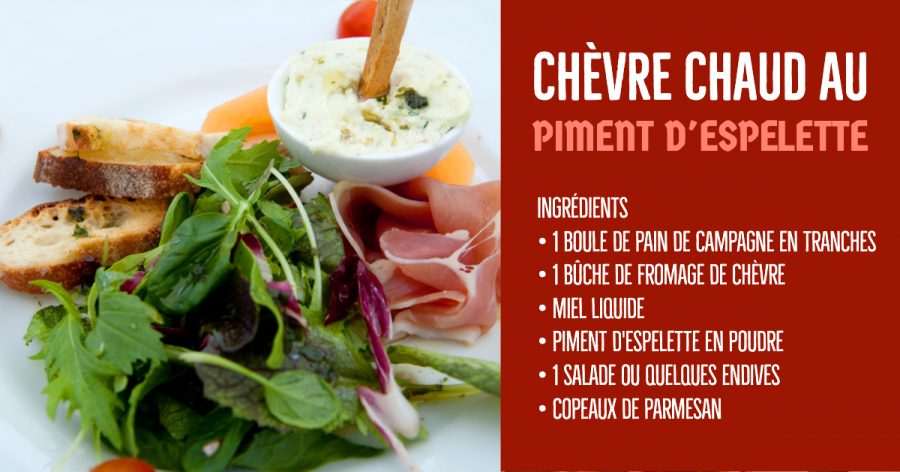 Chèvre chaud au piment d’Espelette